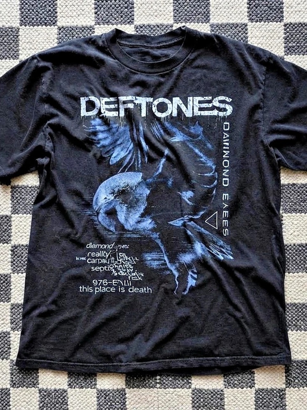 Deftones Bandtee Diamond Eyes Album Graphic Black & Blue
